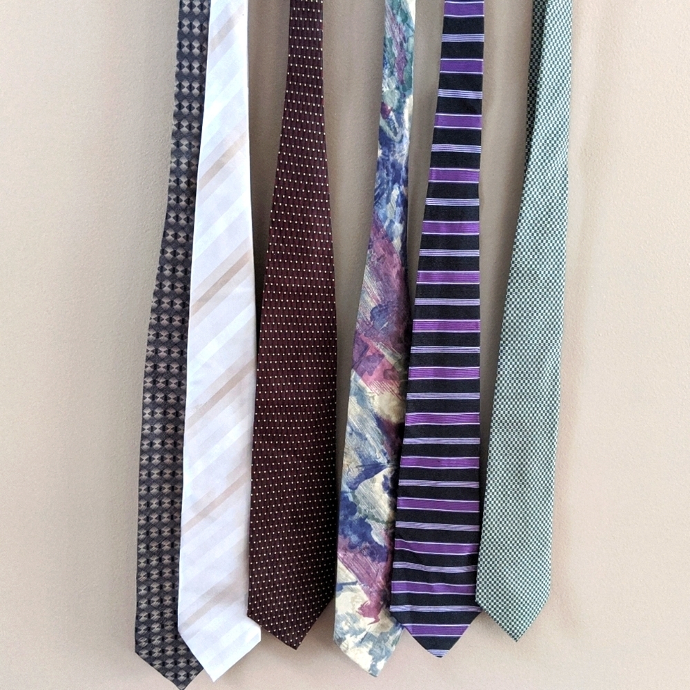 6 tie bundle, Ralph Lauren, Tommy Hilfiger, etc - Picture 1 of 11